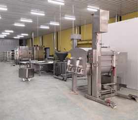 臺灣烤腸成套設(shè)備用戶使用現(xiàn)場